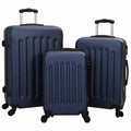 Koffer 3 pcs Dunkelblau 50 x 31 x 78 cm ABS Kunststoff