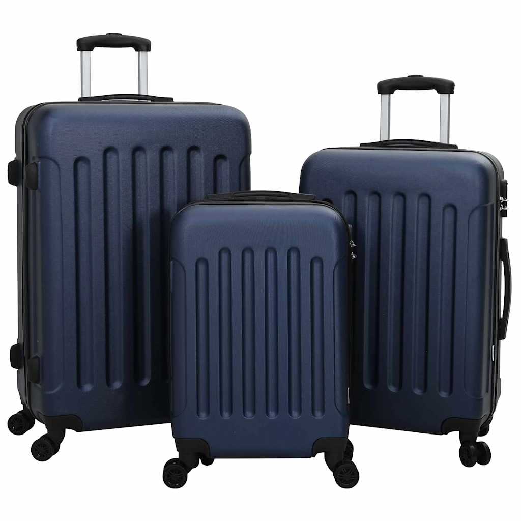 Koffer 3 pcs Dunkelblau 50 x 31 x 78 cm ABS Kunststoff