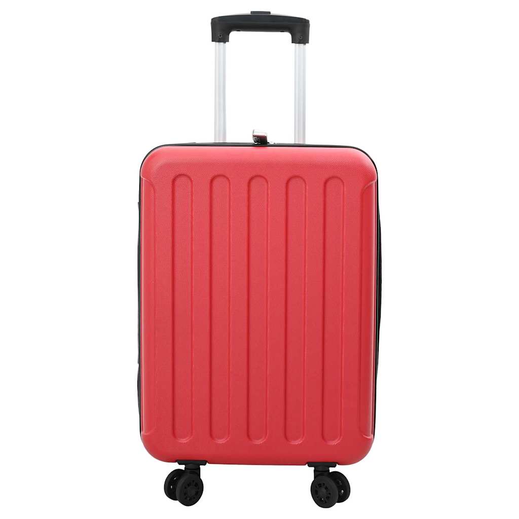 Koffer mit Schloss Rot 34 x 23 x 55,5 cm ABS Kunststoff
