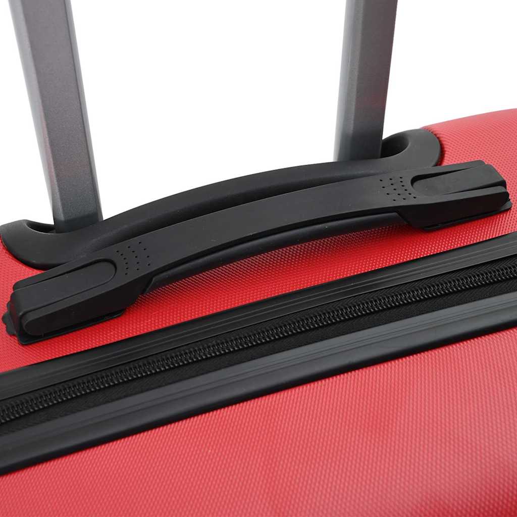 Koffer mit Schloss 3 pcs Rot 50 x 31 x 78 cm ABS Kunststoff