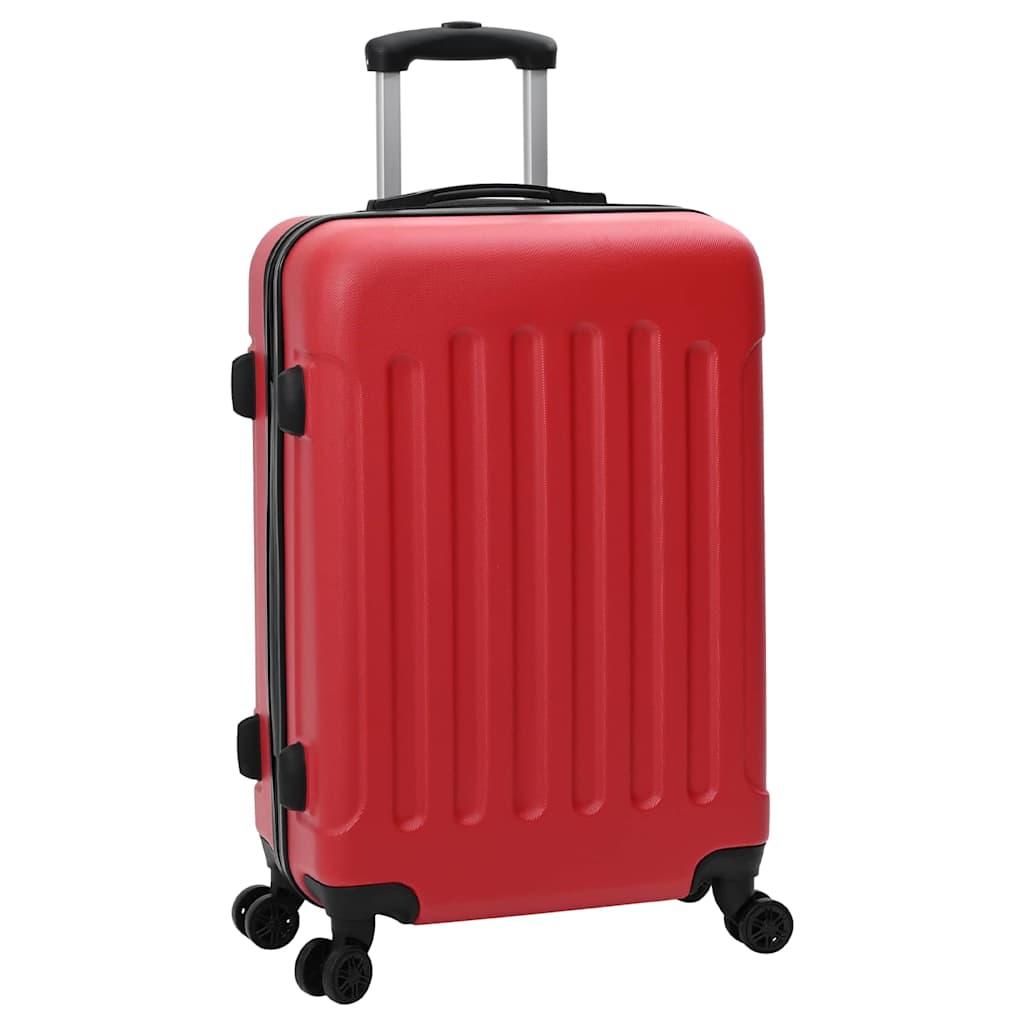 Koffer mit Schloss 3 pcs Rot 50 x 31 x 78 cm ABS Kunststoff