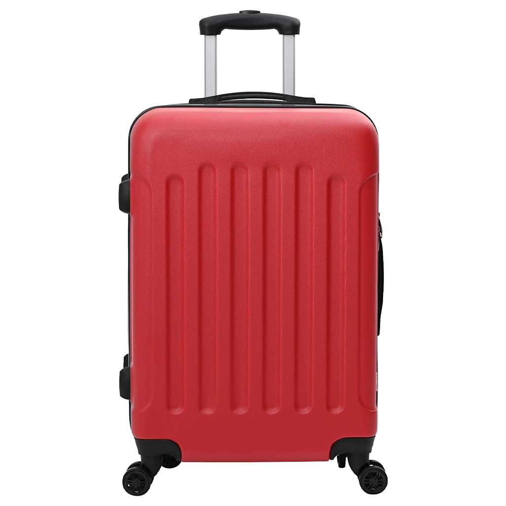 Koffer mit Schloss 3 pcs Rot 50 x 31 x 78 cm ABS Kunststoff