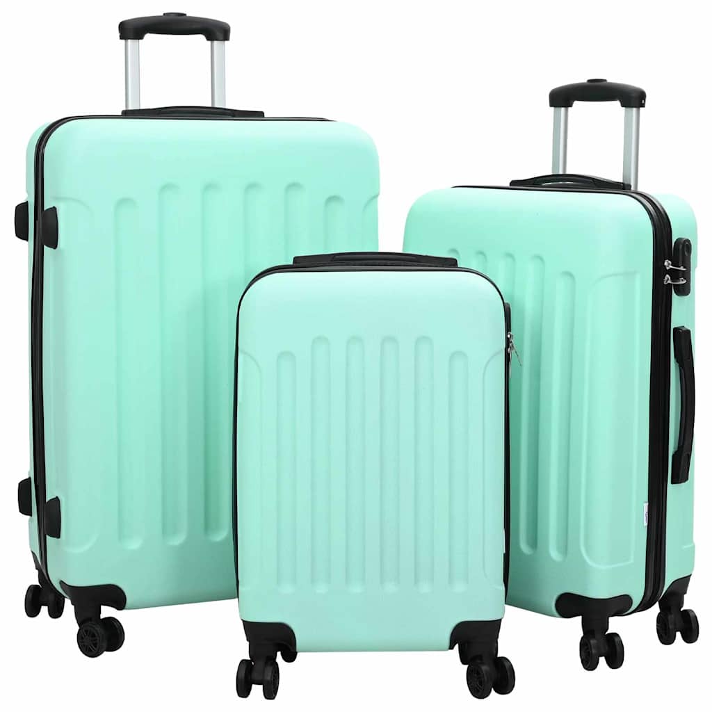 Koffer 3 pcs Mintgrün 50 x 31 x 78 cm ABS Kunststoff