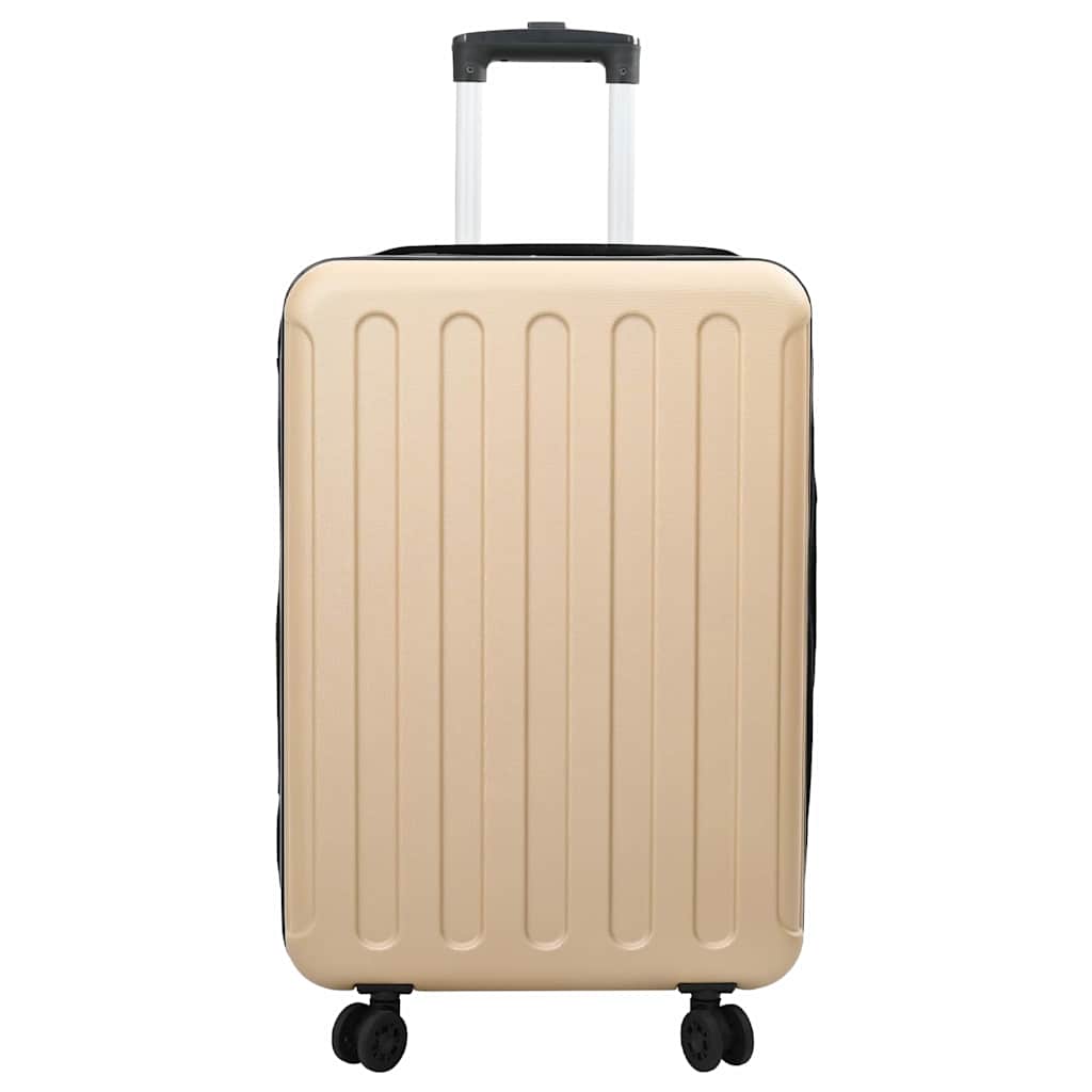 Koffer mit Schloss Champagner 43 x 27 x 66 cm ABS Kunststoff