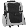 Trolley für Haustiere 3-in-1 Grau 48x32x(57-106) cm cm Oxford-Gewebe