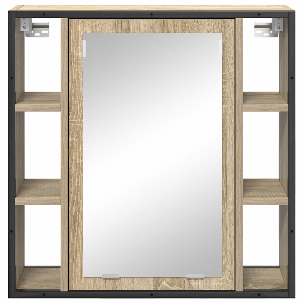 Spiegelschrank Sonoma-Eiche 60 x 16 x 60 cm Holzwerkstoff