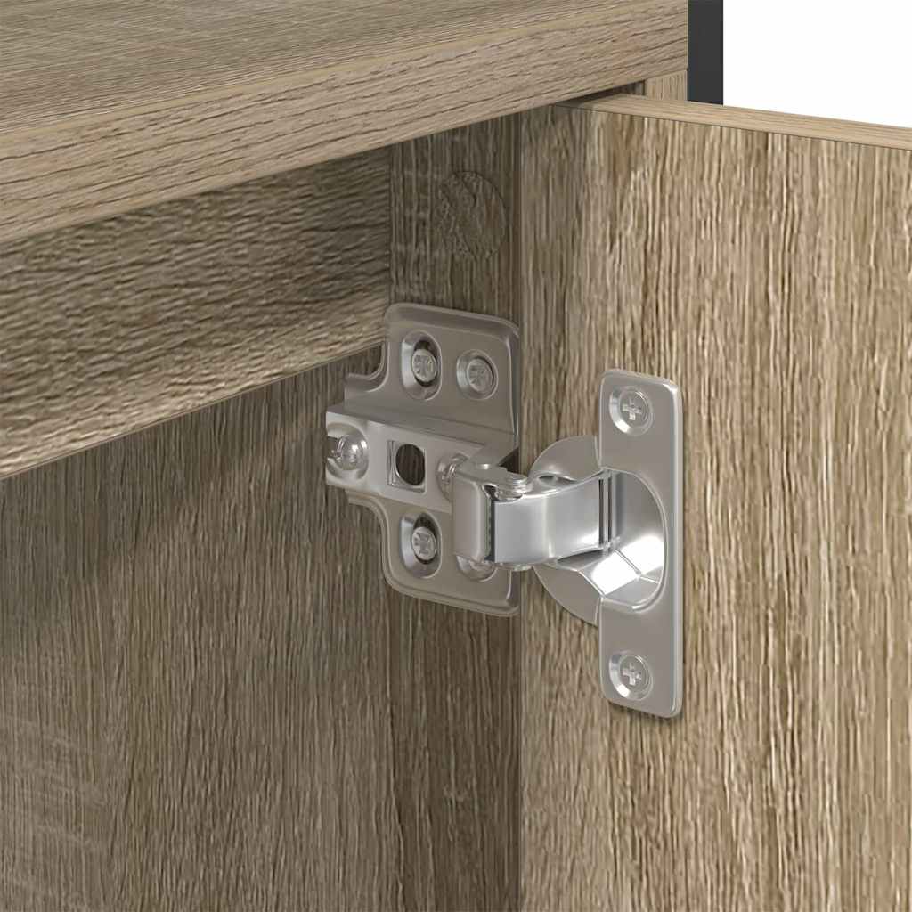 Badezimmerschrank mit Tür Beige 60 x 30 x 60 cm Holzwerkstoff
