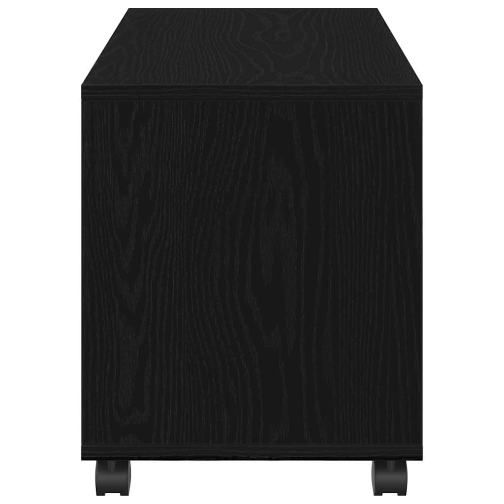 Beistelltisch mit Regal Schwarz Eichen-Optik 72 x 33 x 42,5 cm