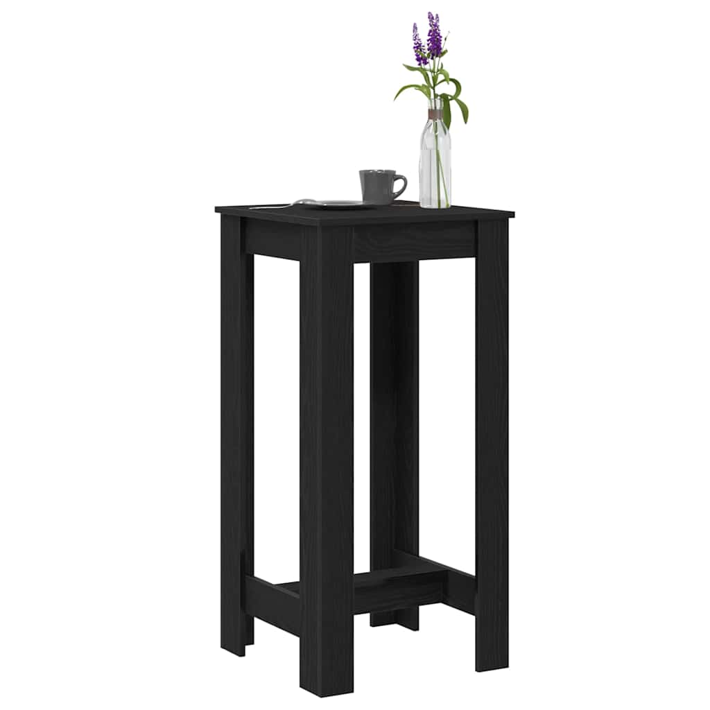 Bartisch Schwarz Eichen-Optik 51 x 50 x 103,5 cm Holzwerkstoff