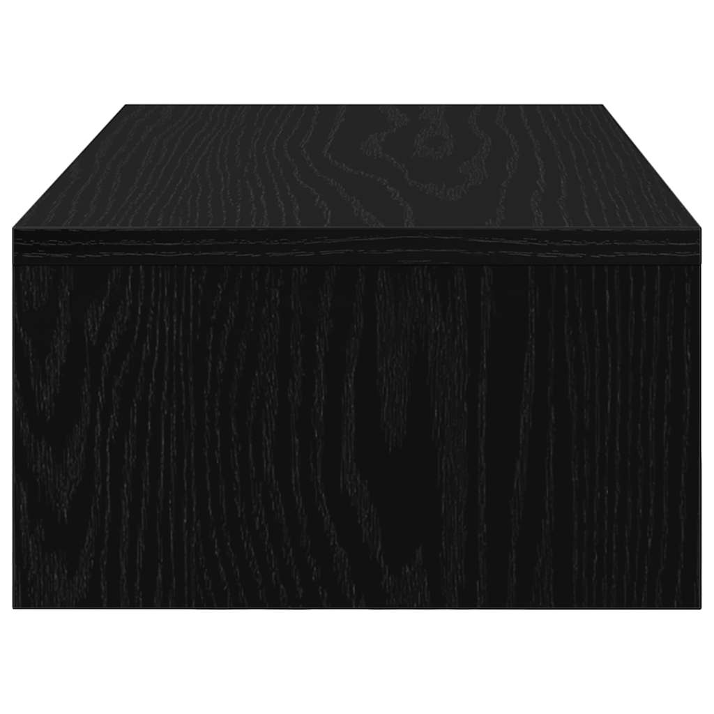 Monitorständer mit Schubladen Schwarz Eichen-Optik 50x27x15 cm