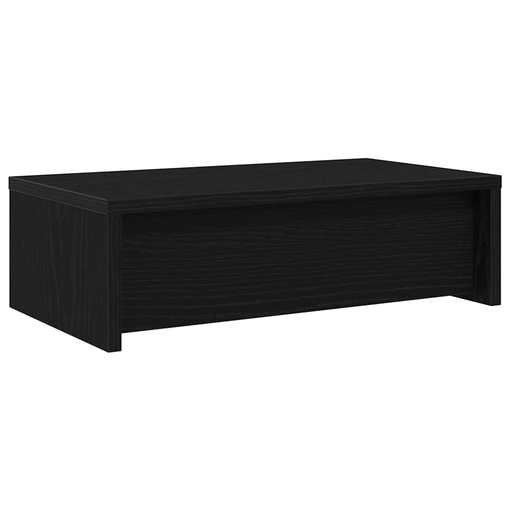 Monitorständer mit Schubladen Schwarz Eichen-Optik 50x27x15 cm
