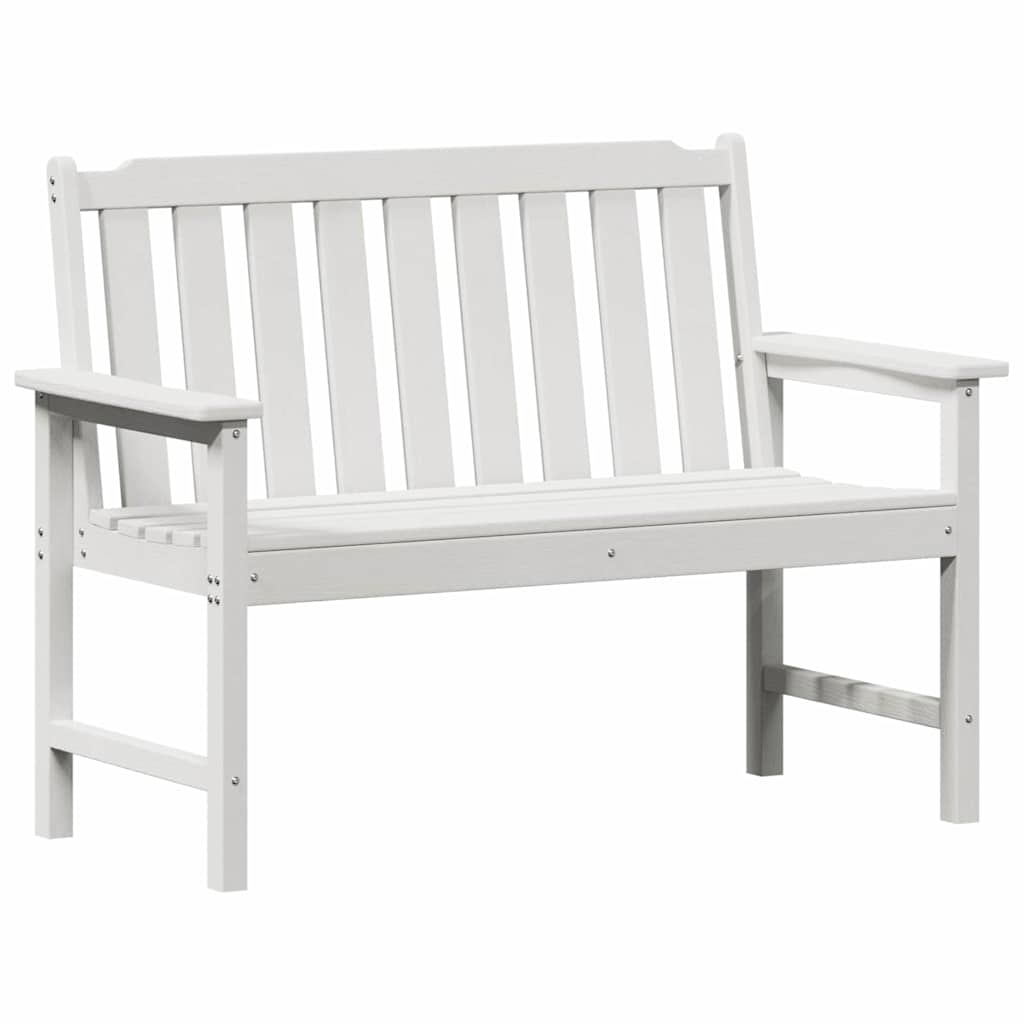 Gartenbank Weiß 120 x 59 x 88 cm HDPE