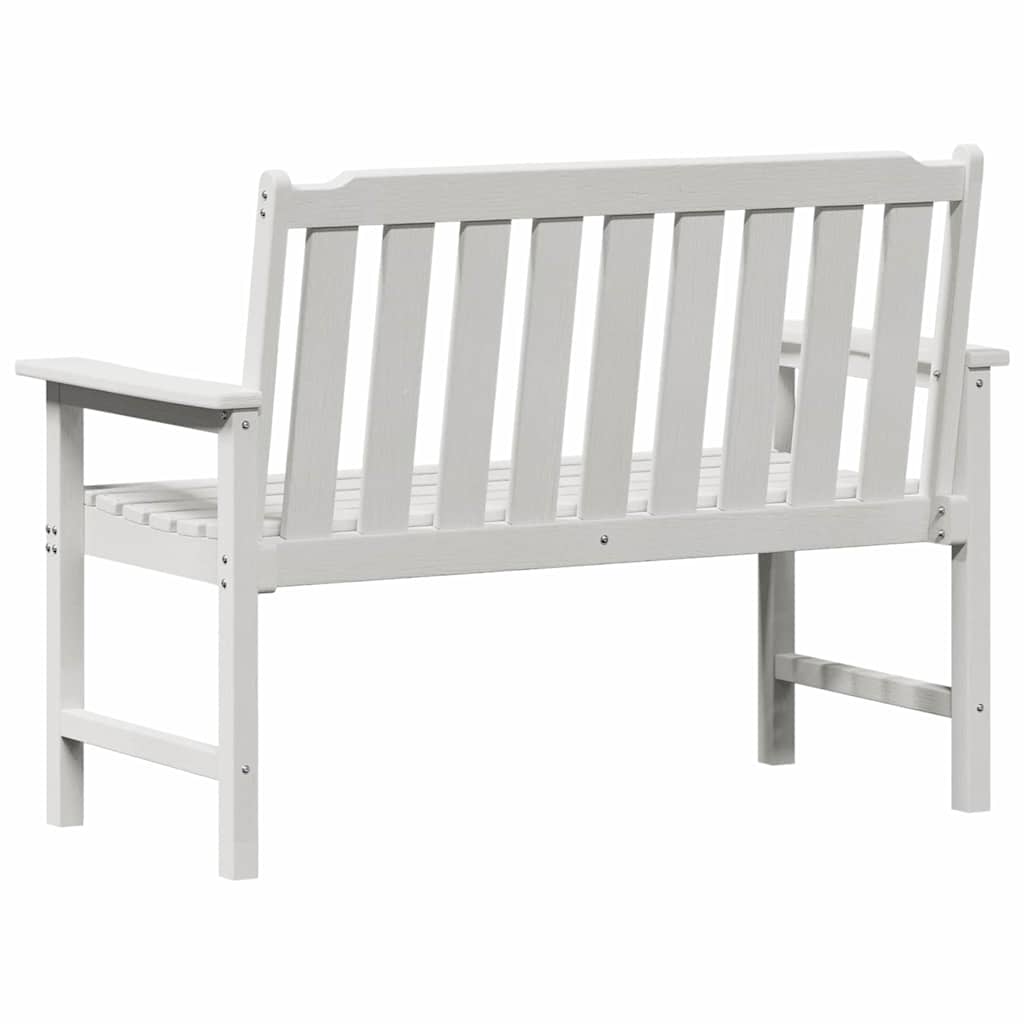 Gartenbank Weiß 120 x 59 x 88 cm HDPE