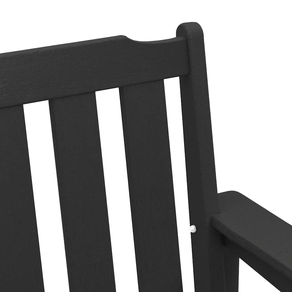 Gartenbank Schwarz 120 x 59 x 88 cm HDPE