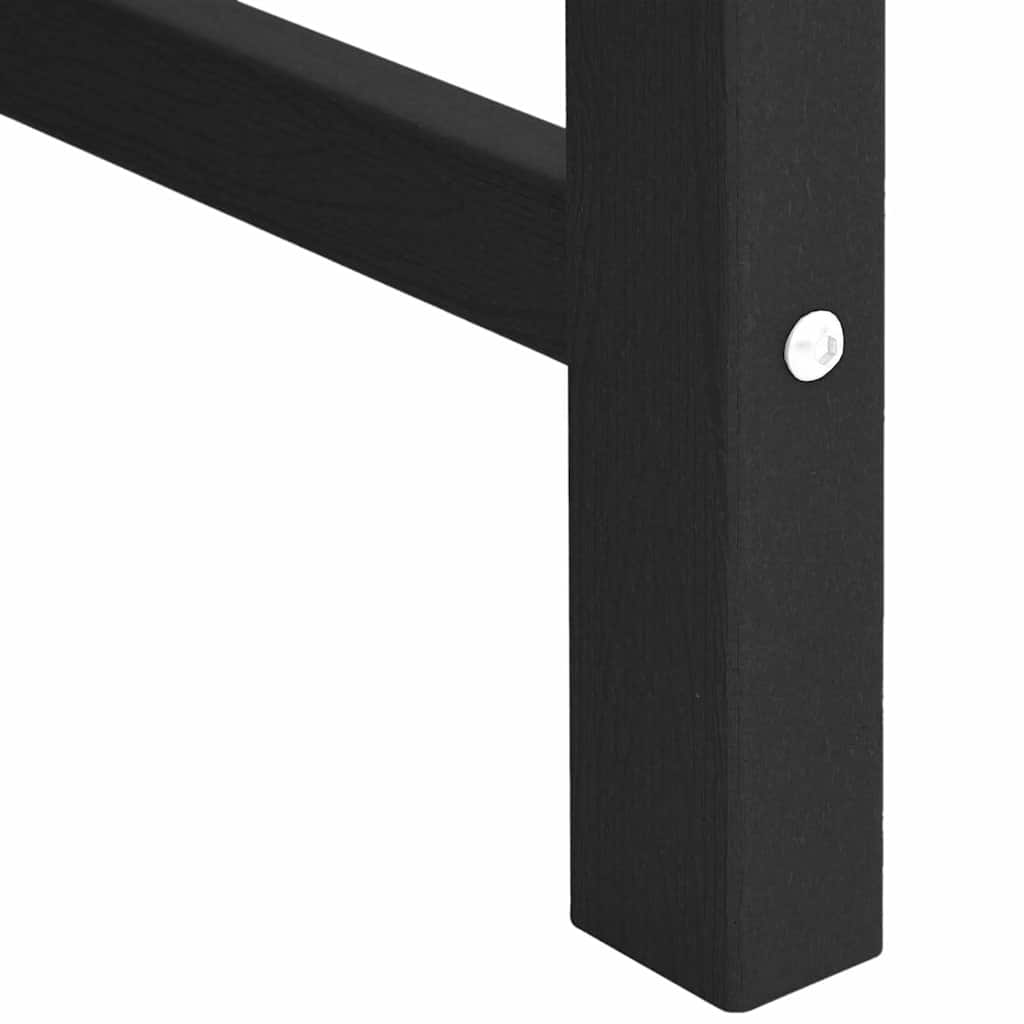 Gartenbank Schwarz 120 x 59 x 88 cm HDPE