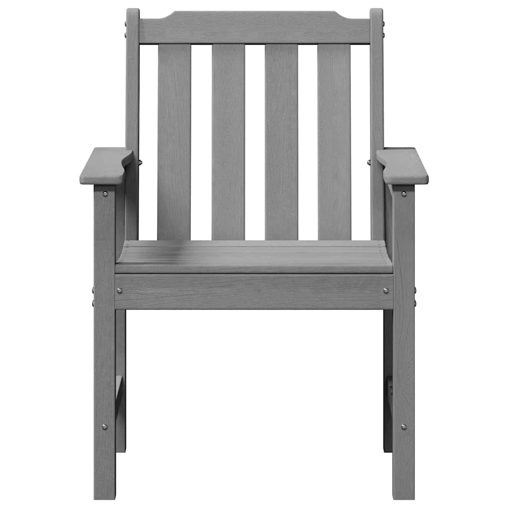 Garten-Esszimmerstuhl 2 pcs Hellgrau 65,5 x 59 x 88 cm HDPE