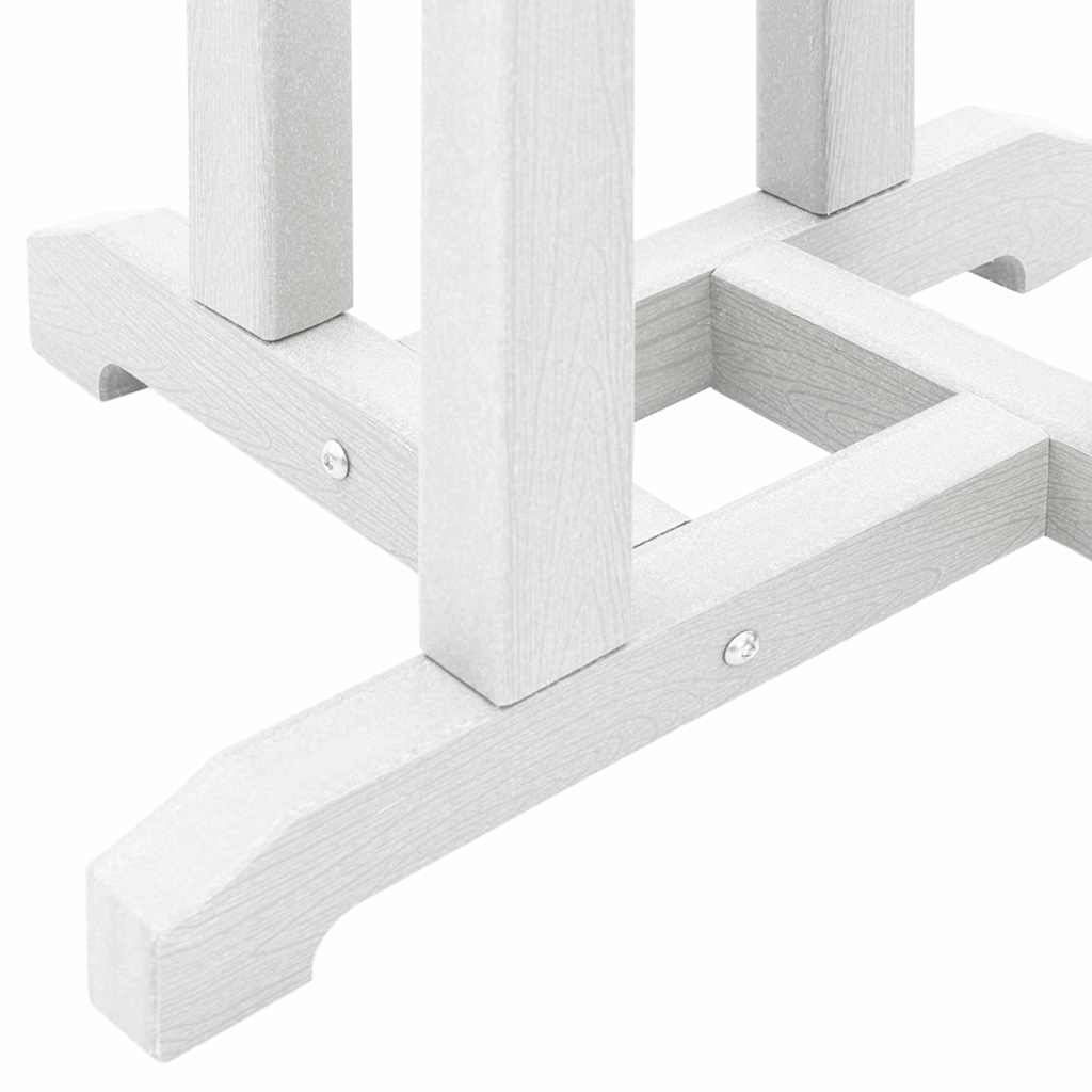 Bartisch Weiß 55 x 55 x 107 cm Polyethylen