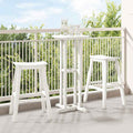 Barhocker 2 pcs Weiß 52 x 43 x 73,5 cm HDPE