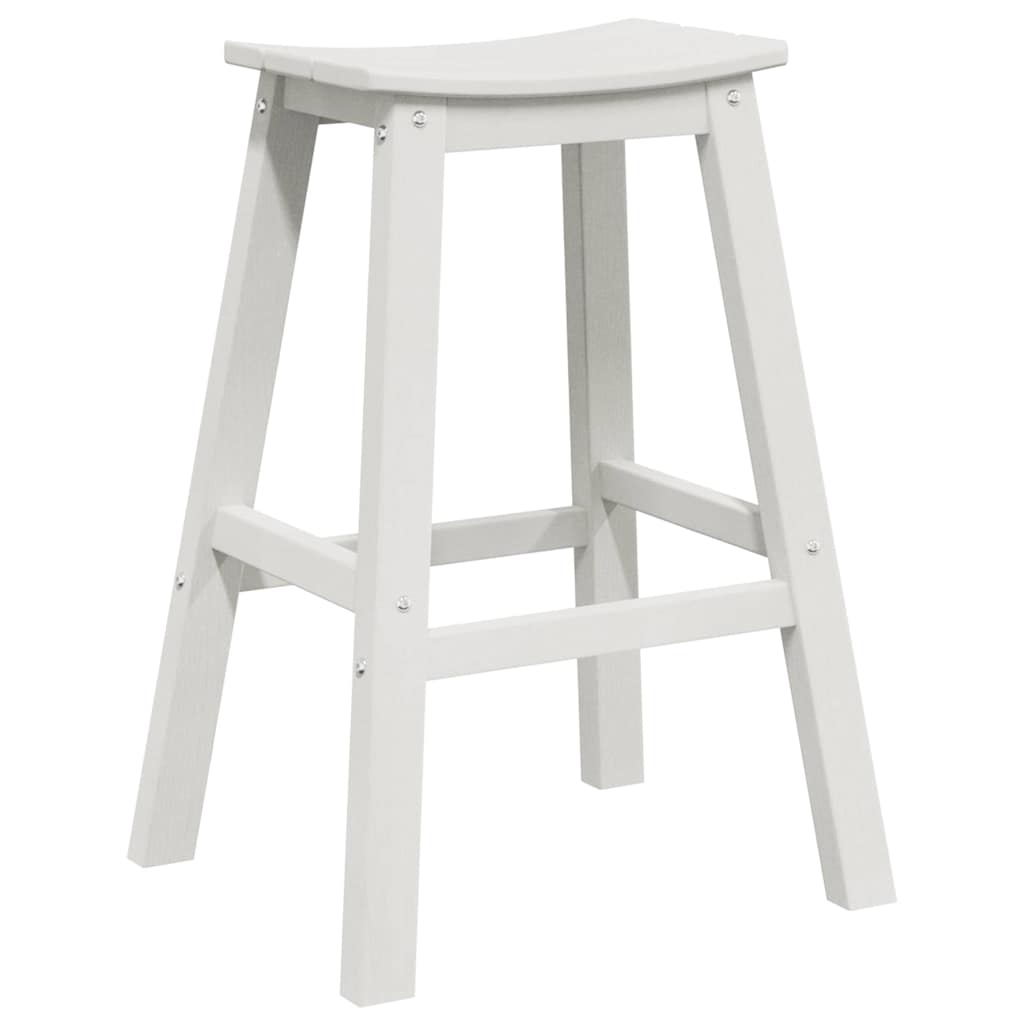 Barhocker 2 pcs Weiß 52 x 43 x 73,5 cm HDPE