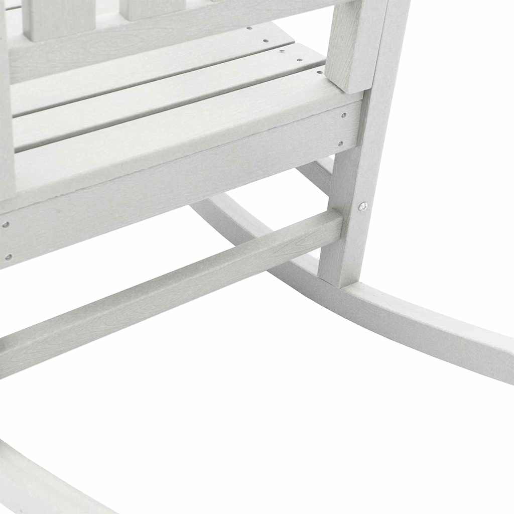 Schaukelstuhl für den Garten Weiß 92 x 70 x 108cm HDPE