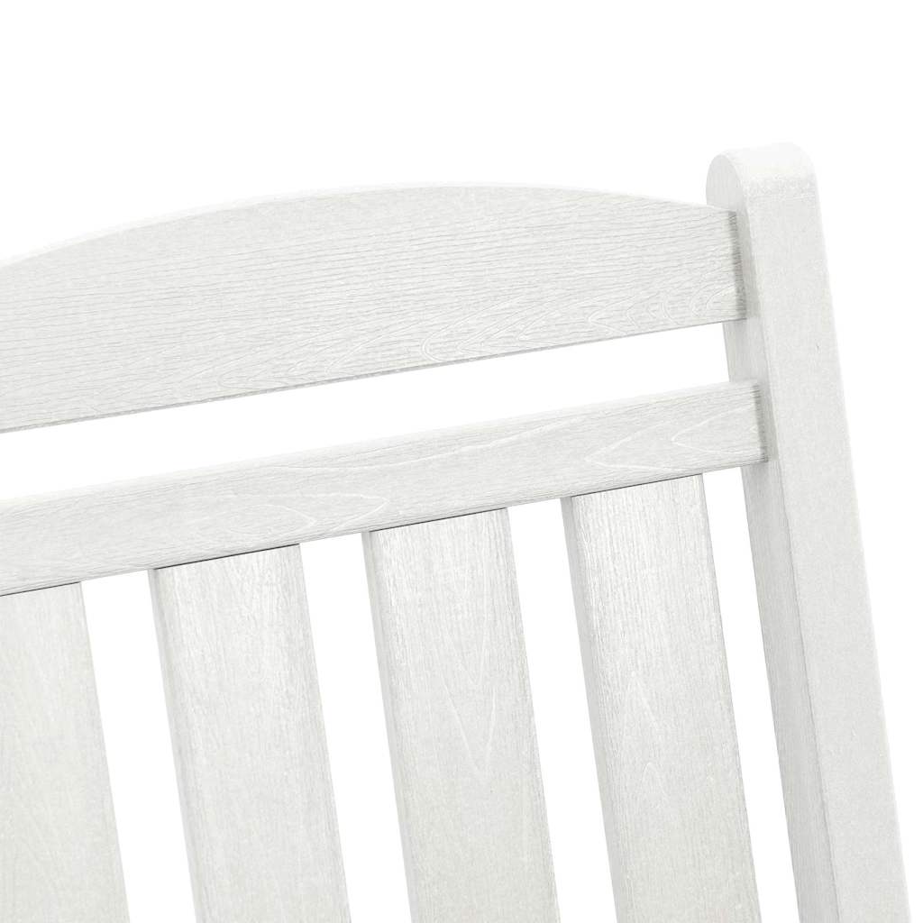 Schaukelstuhl für den Garten Weiß 92 x 70 x 108cm HDPE