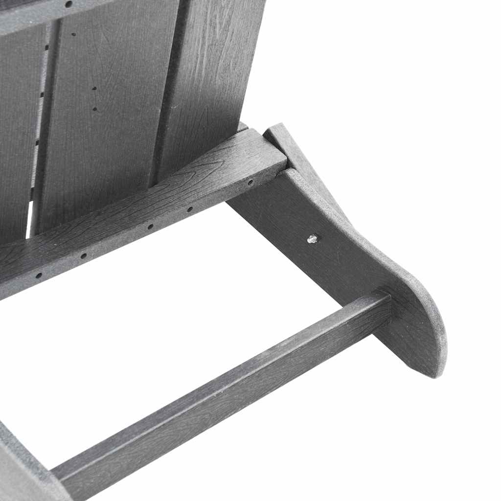 Klappbarer Adirondack-Stuhl Hellgrau 80,5 x 74,5 x 92 cm HDPE