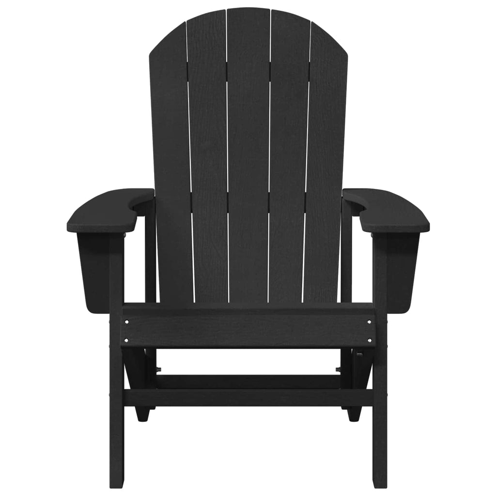 Adirondack-Stuhl Schwarz 82 x 74 x 92 cm HDPE