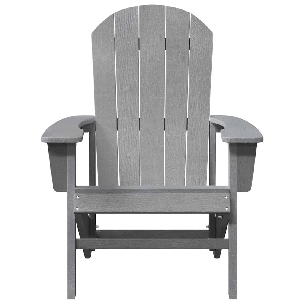 Adirondack-Stuhl Hellgrau 82 x 74 x 92 cm HDPE