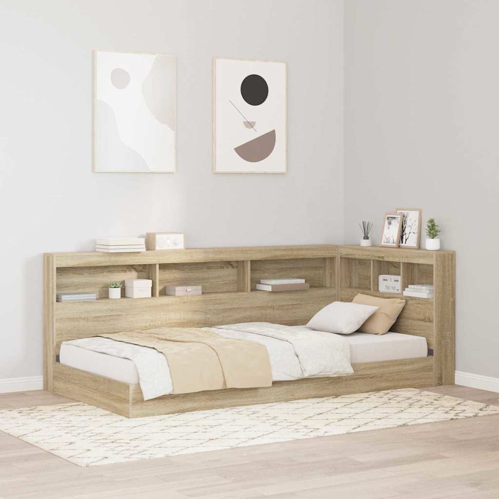 Aufbewahrungskopfteil Sonoma-Eiche 80 cm Holzwerkstoff