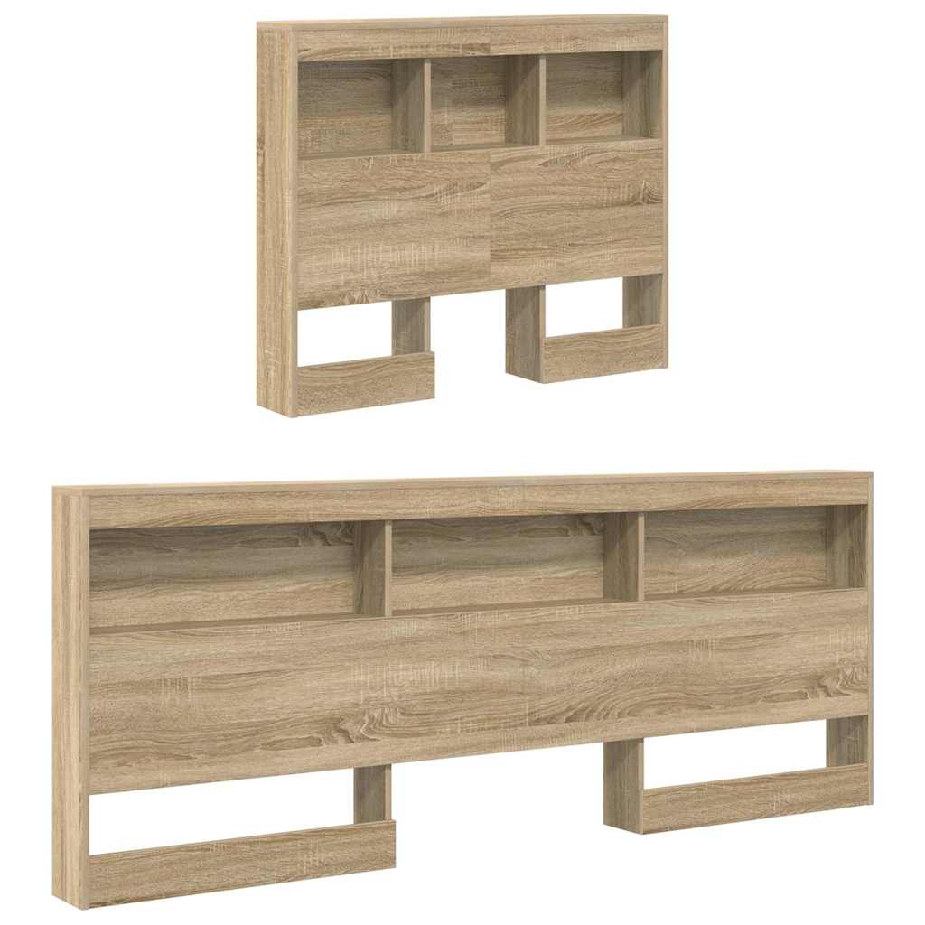 Aufbewahrungskopfteil Sonoma-Eiche 80 cm Holzwerkstoff