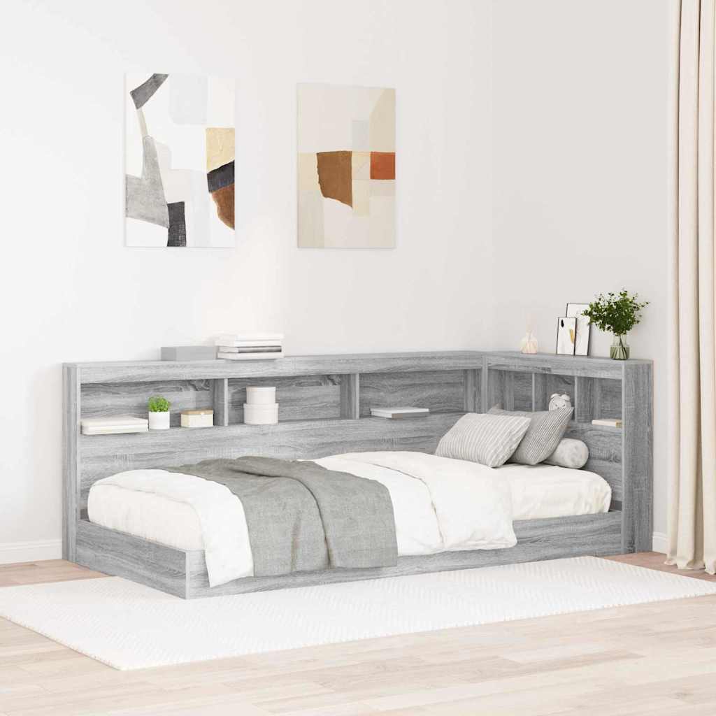 Aufbewahrungskopfteil Graues Sonoma 80 cm Holzwerkstoff