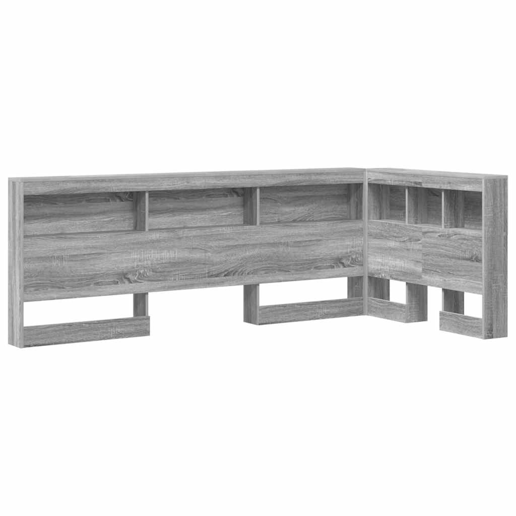 Aufbewahrungskopfteil Graues Sonoma 80 cm Holzwerkstoff