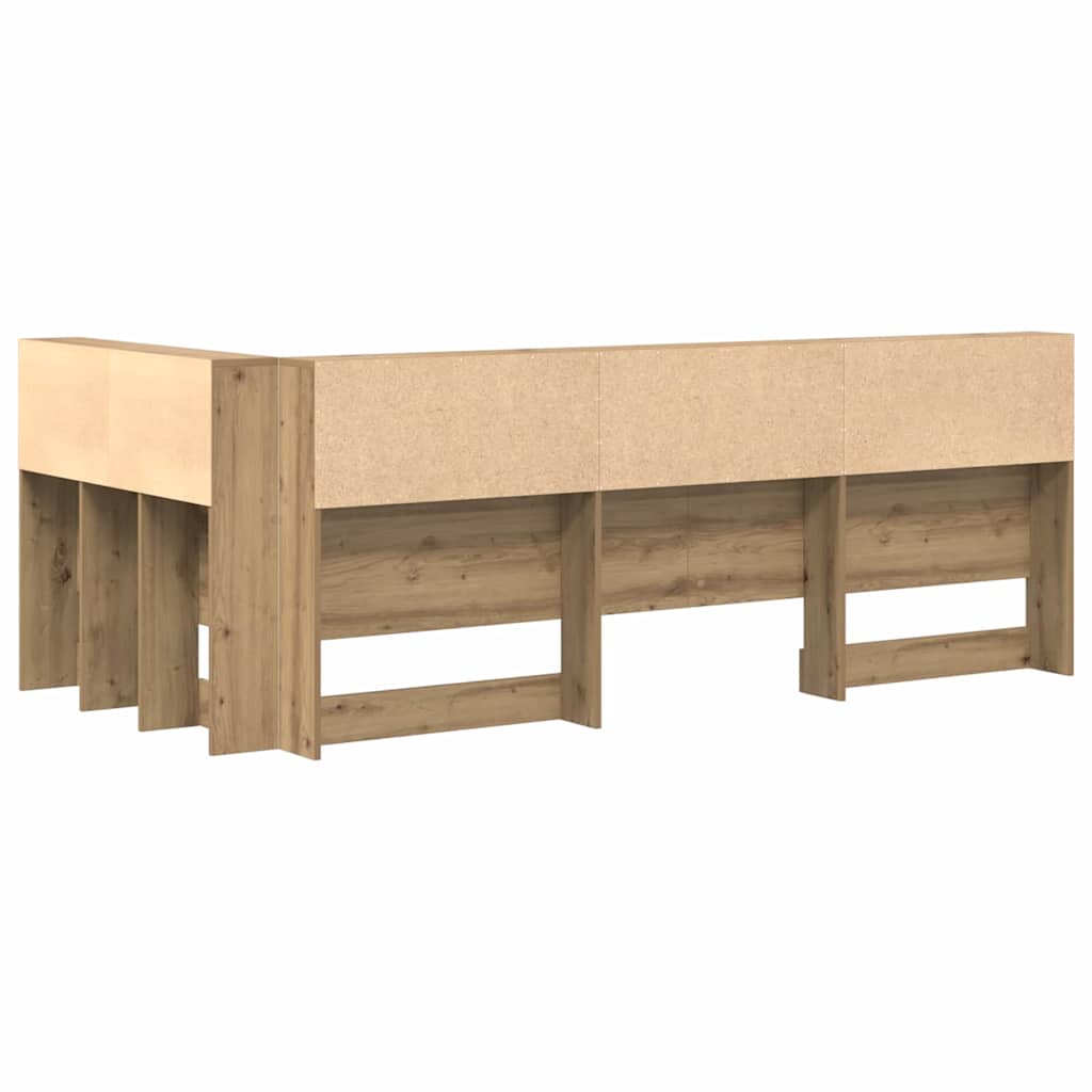 Aufbewahrungskopfteil Artisan-Eiche 80 cm Holzwerkstoff