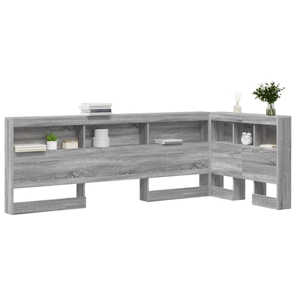 Aufbewahrungskopfteil Graues Sonoma 90 cm Holzwerkstoff