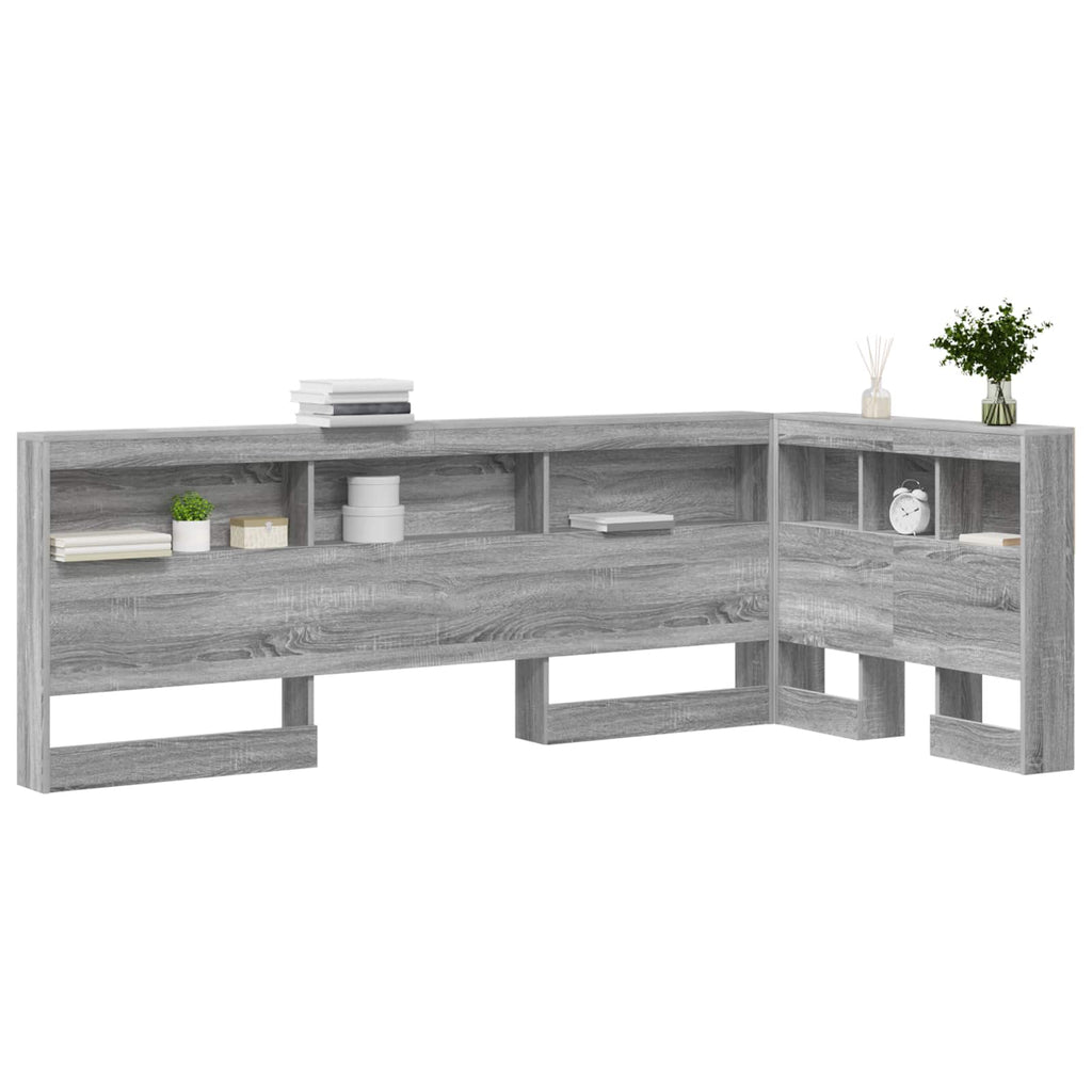 Aufbewahrungskopfteil Graues Sonoma 100 cm Holzwerkstoff