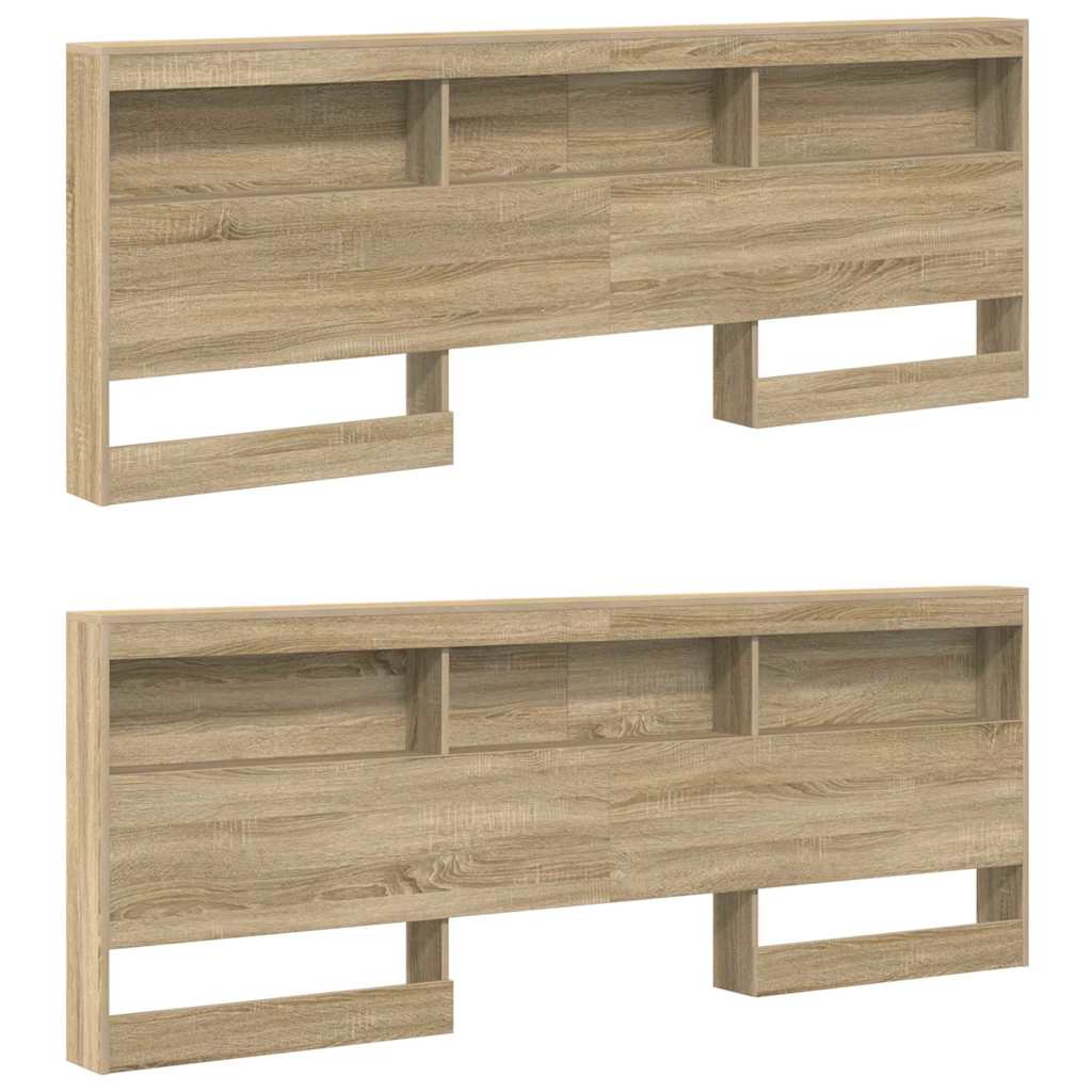 Aufbewahrungskopfteil Sonoma-Eiche 200 cm Holzwerkstoff