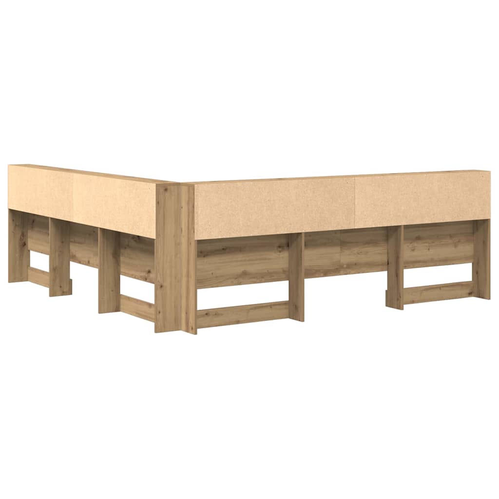 Aufbewahrungskopfteil Artisan-Eiche 200 cm Holzwerkstoff