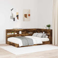 Aufbewahrungskopfteil Geräucherte Eiche 120 cm Holzwerkstoff