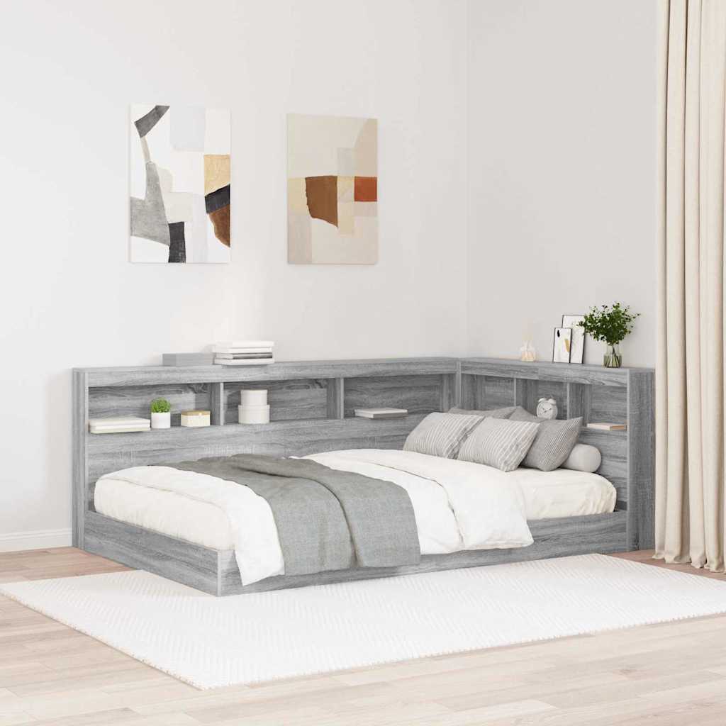 Aufbewahrungskopfteil Graues Sonoma 120 cm Holzwerkstoff