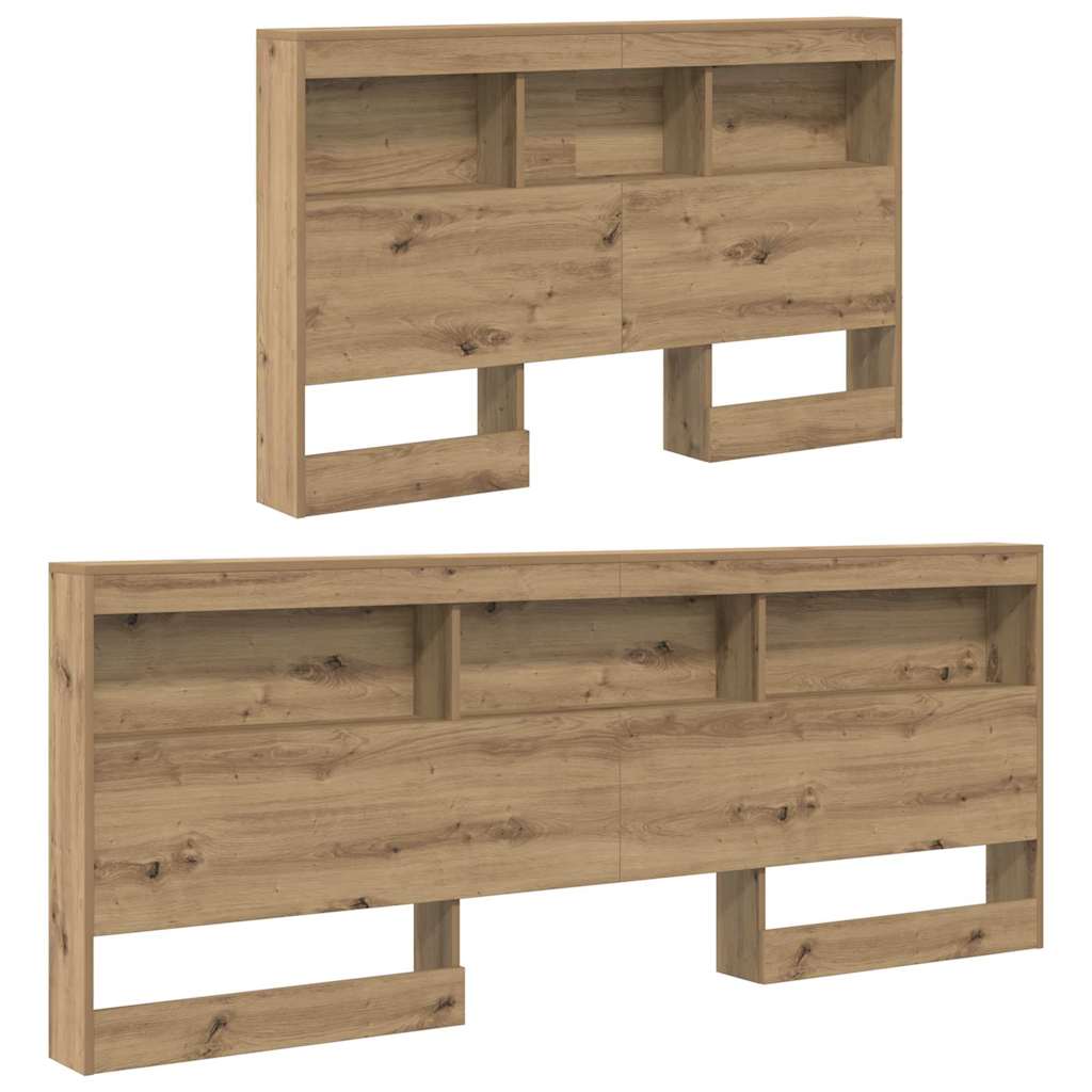Aufbewahrungskopfteil Artisan-Eiche 120 cm Holzwerkstoff
