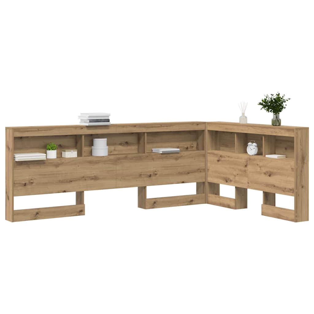 Aufbewahrungskopfteil Artisan-Eiche 120 cm Holzwerkstoff