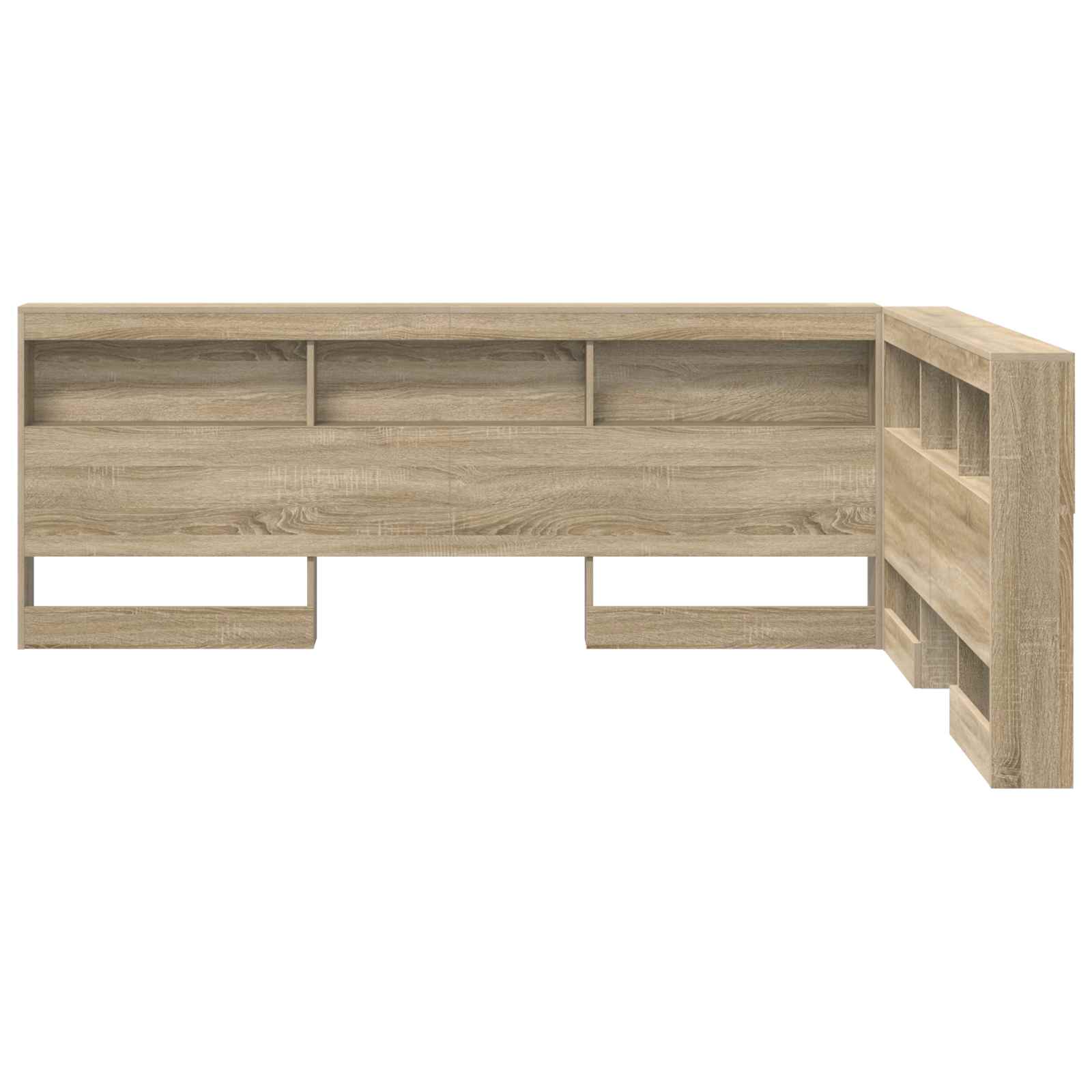 Aufbewahrungskopfteil Sonoma-Eiche 160 cm Holzwerkstoff