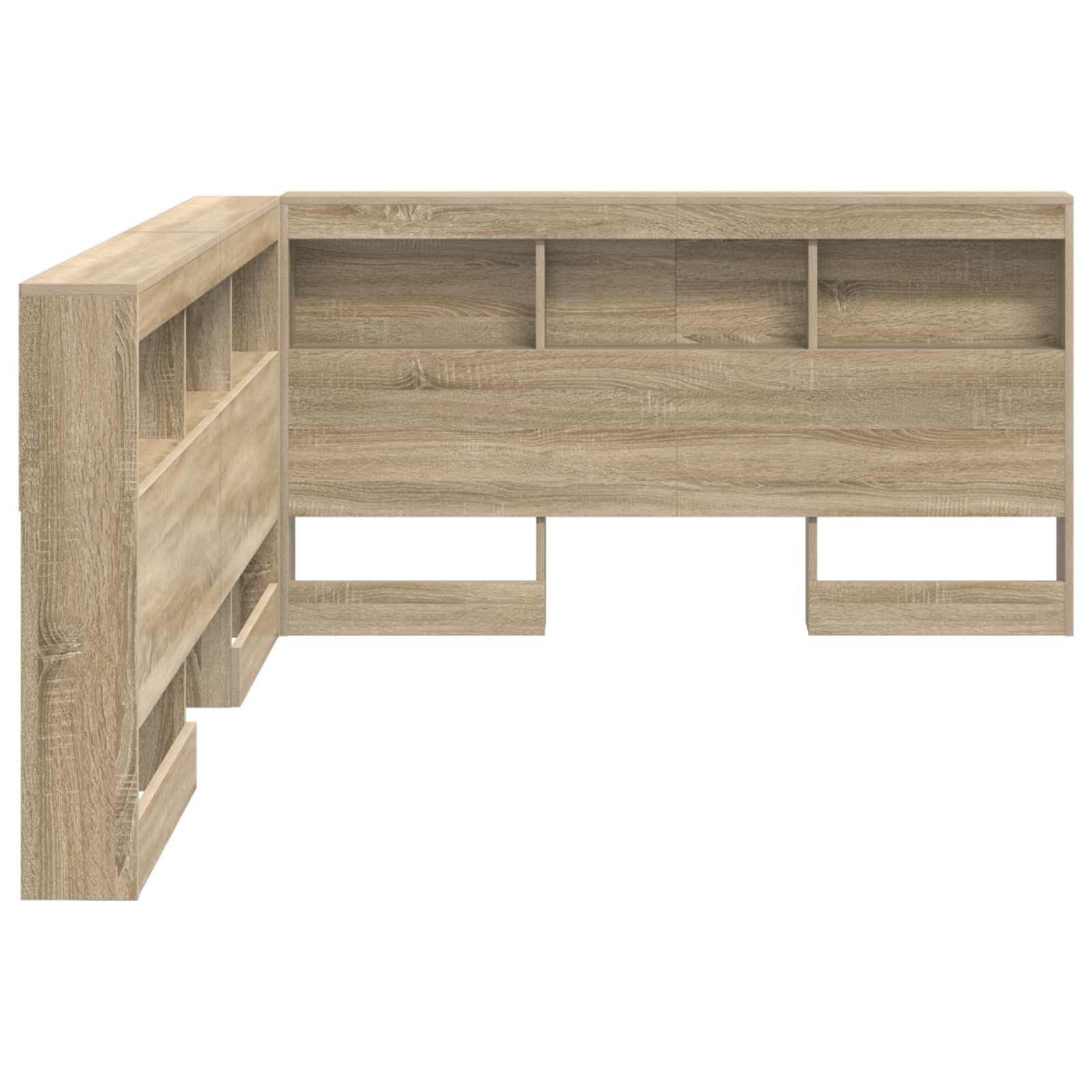Aufbewahrungskopfteil Sonoma-Eiche 160 cm Holzwerkstoff