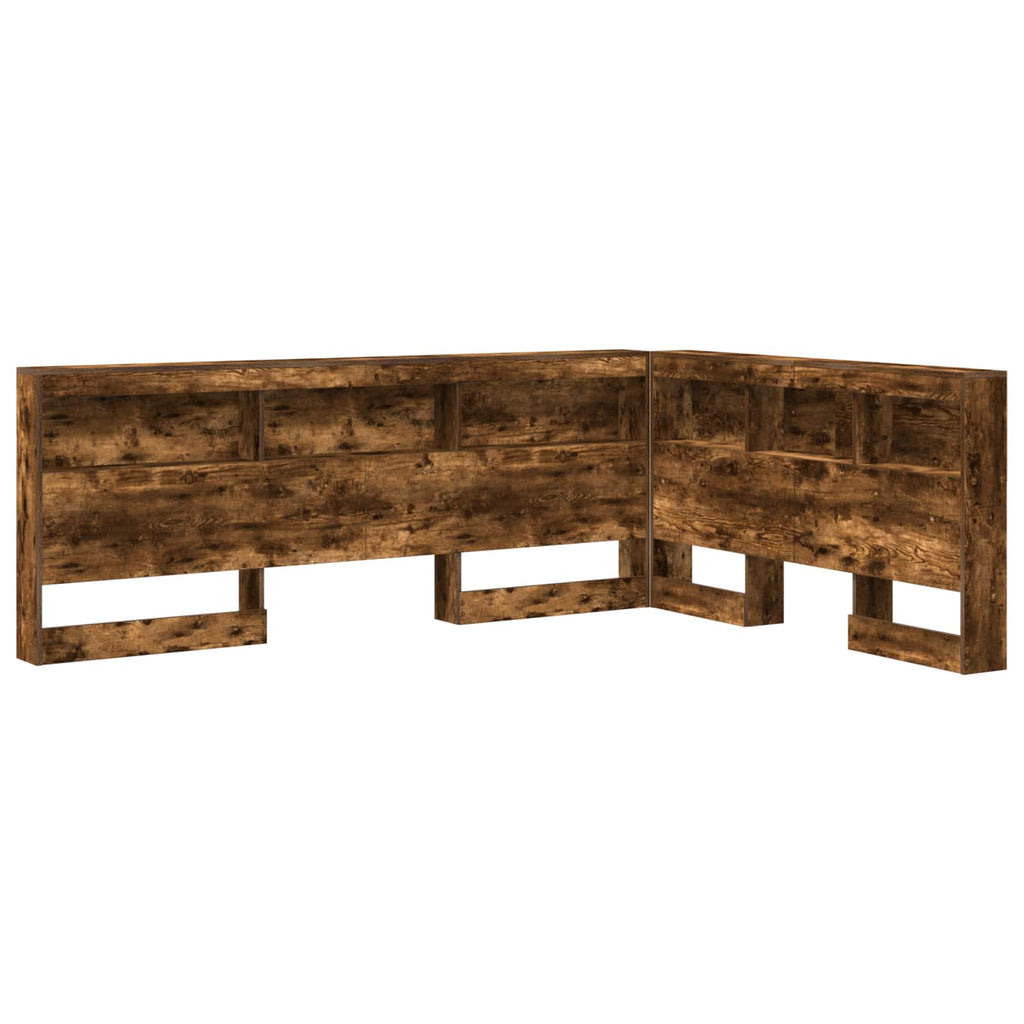 Aufbewahrungskopfteil Geräucherte Eiche 160 cm Holzwerkstoff