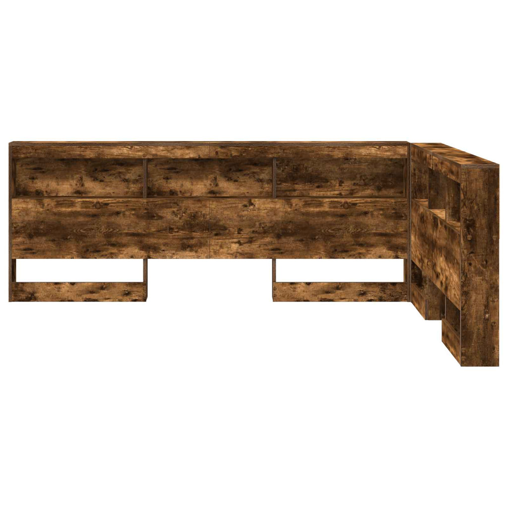 Aufbewahrungskopfteil Geräucherte Eiche 160 cm Holzwerkstoff