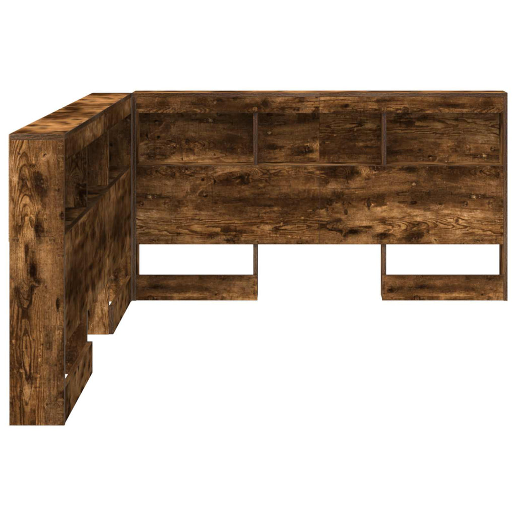 Aufbewahrungskopfteil Geräucherte Eiche 160 cm Holzwerkstoff
