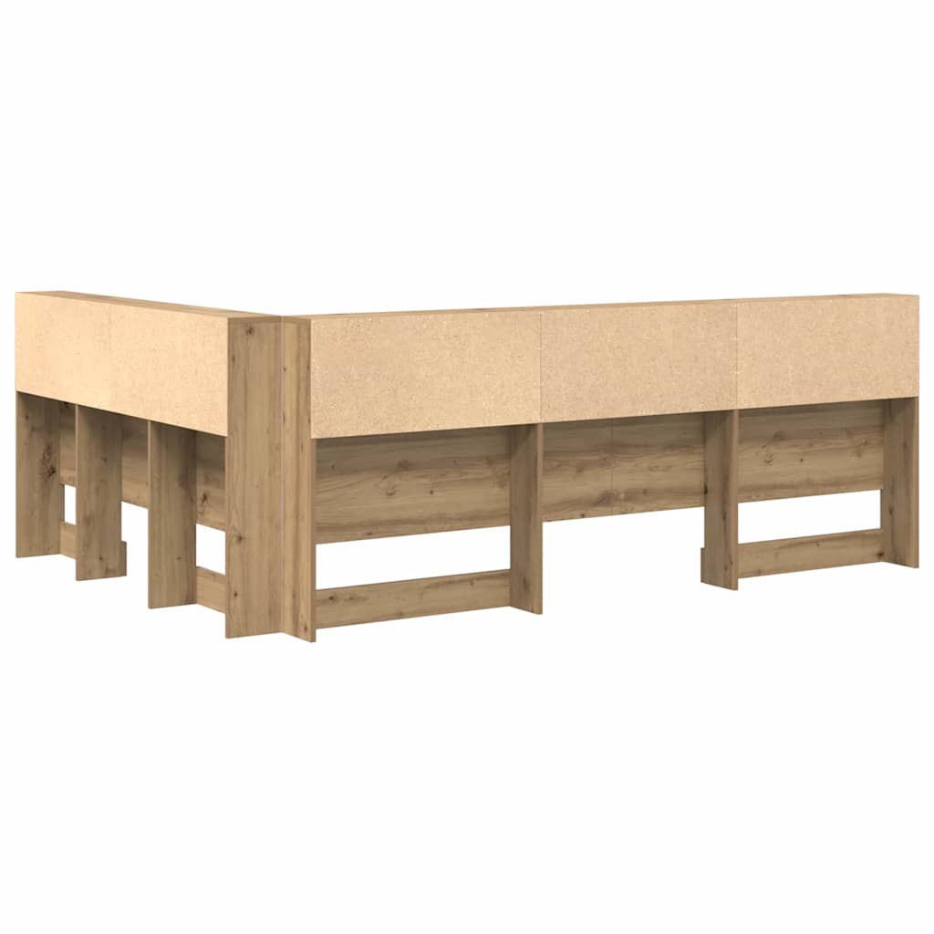 Aufbewahrungskopfteil Artisan-Eiche 160 cm Holzwerkstoff