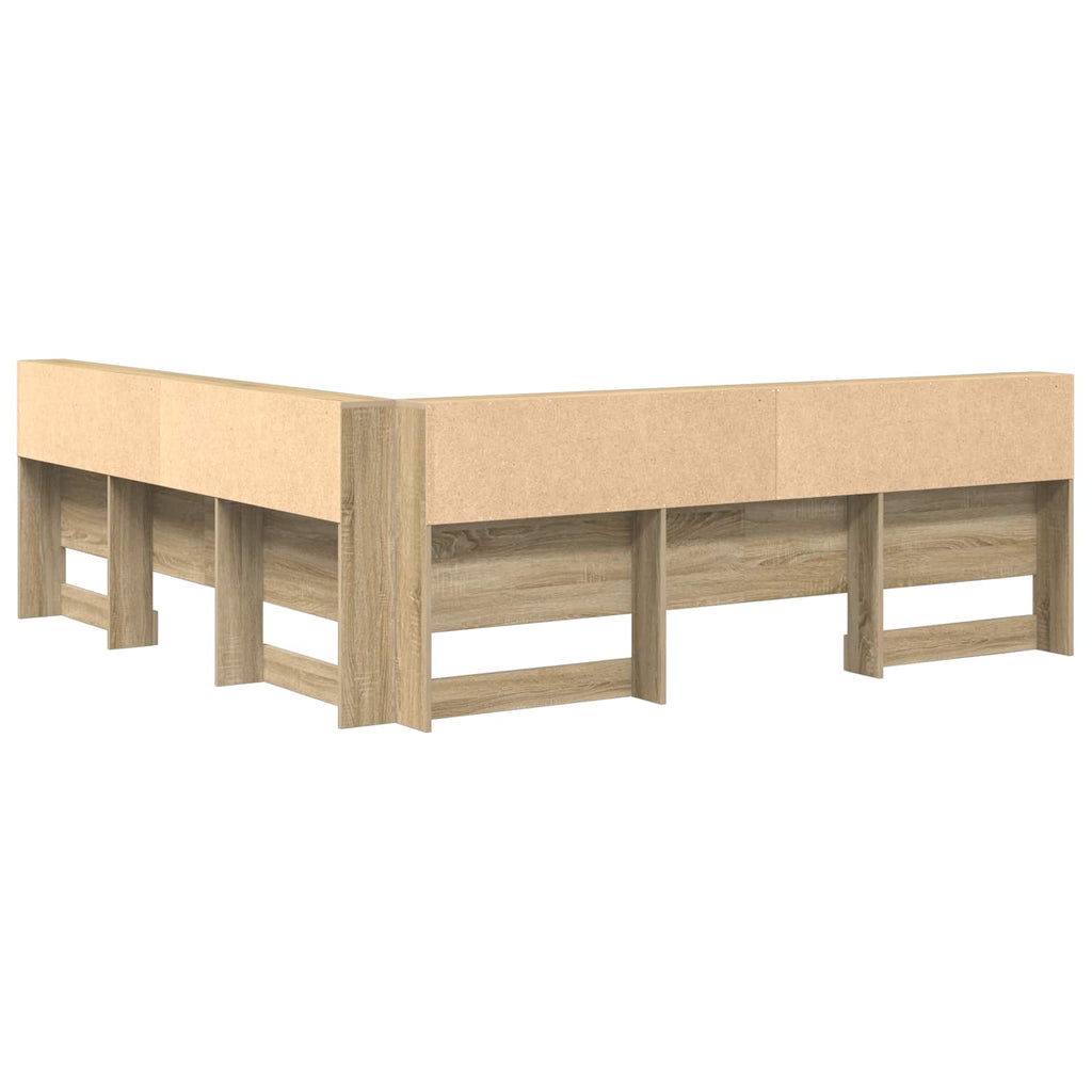 Aufbewahrungskopfteil Sonoma-Eiche 180 cm Holzwerkstoff