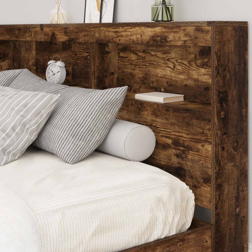 Aufbewahrungskopfteil Geräucherte Eiche 180 cm Holzwerkstoff