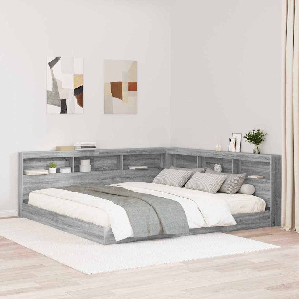 Aufbewahrungskopfteil Graues Sonoma 180 cm Holzwerkstoff